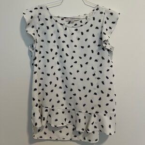 Flutter sleeve blouse from the Loft